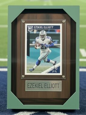 Collectible 2019 Ezekiel Elliot Dallas Cowboys Plaque Dunross Sealed Mint Sale